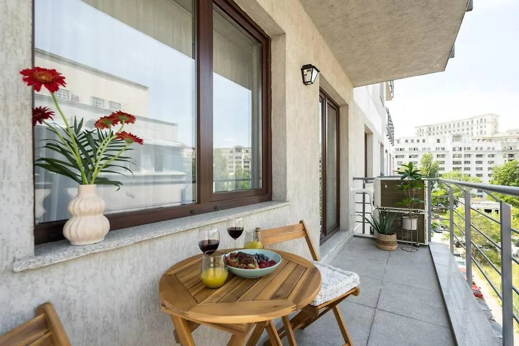 Bright 1Br Flat - New Midtown Building + Terrace Daire Bükreş